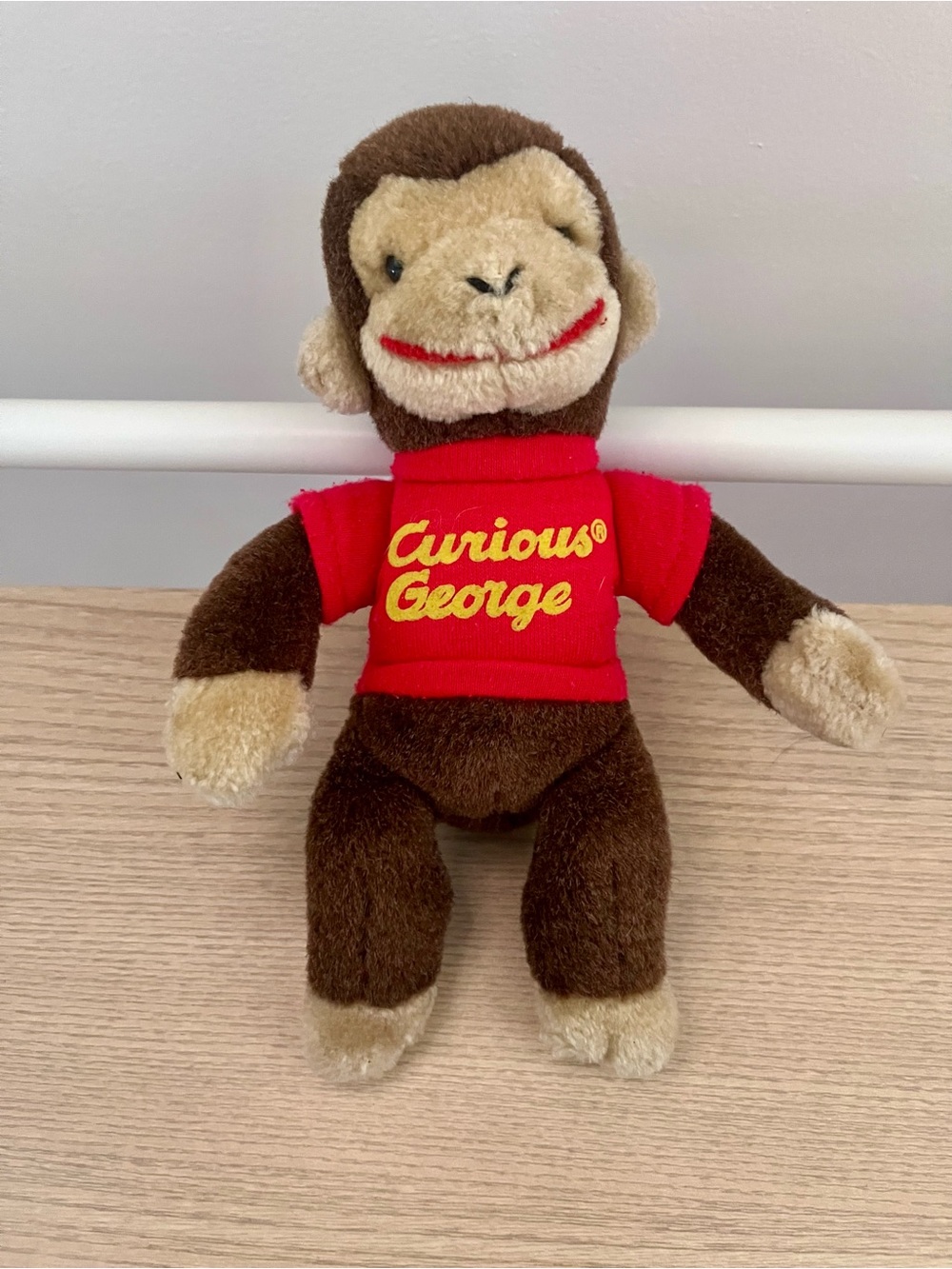 Vintage 1990 Curious George Gund Monkey Plush Stuffed Animal 8.5"